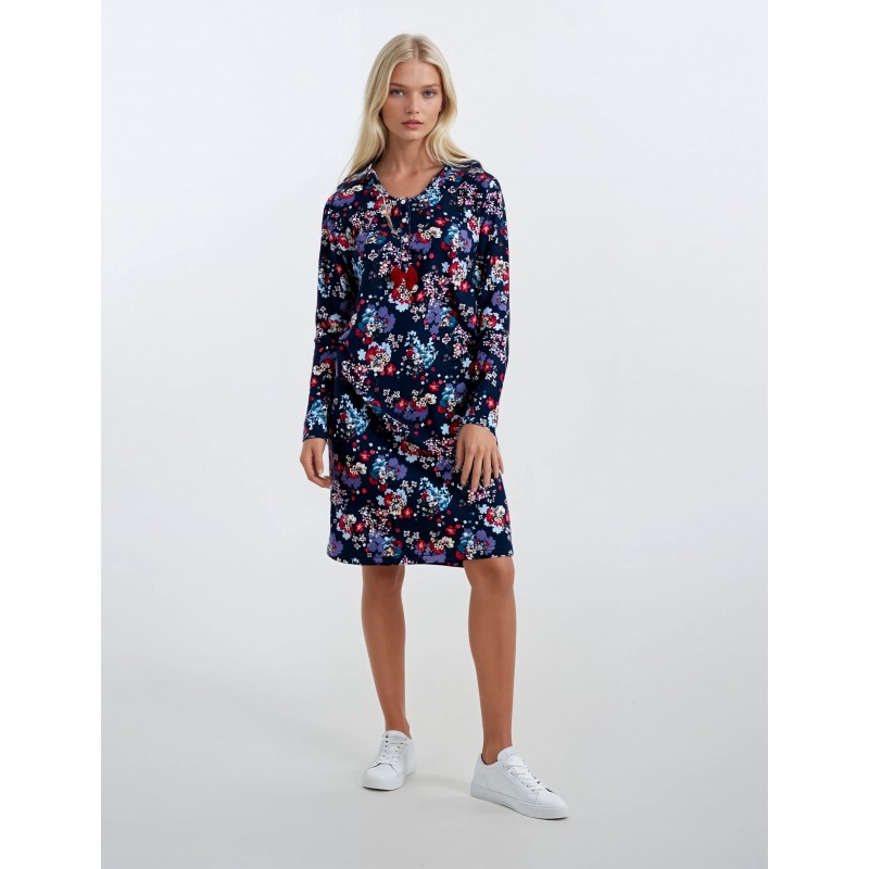 W537 - Type - NIGHTGOWN BORDO FLOWERS- (W537) W537 - Type - NIGHTGOWN BORDO FLOWERS- (W537)