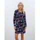 W537 - Type - NIGHTGOWN BORDO FLOWERS- (W537) W537 - Type - NIGHTGOWN BORDO FLOWERS- (W537)