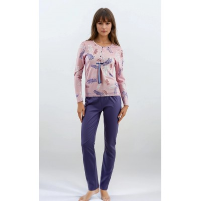 W590 - Type - PYJAMA PURPLE LEAVES- (W590) W590 - Type - PYJAMA PURPLE LEAVES- (W590)