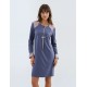 W594 - Type - NIGHTGOWN PURPLE LEAVES- (W594)