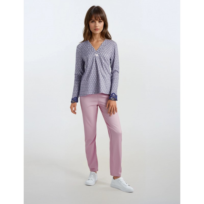 W600 - Type - PYJAMA PINK FLOWERS- (W600) W600 - Type - PYJAMA PINK FLOWERS- (W600)