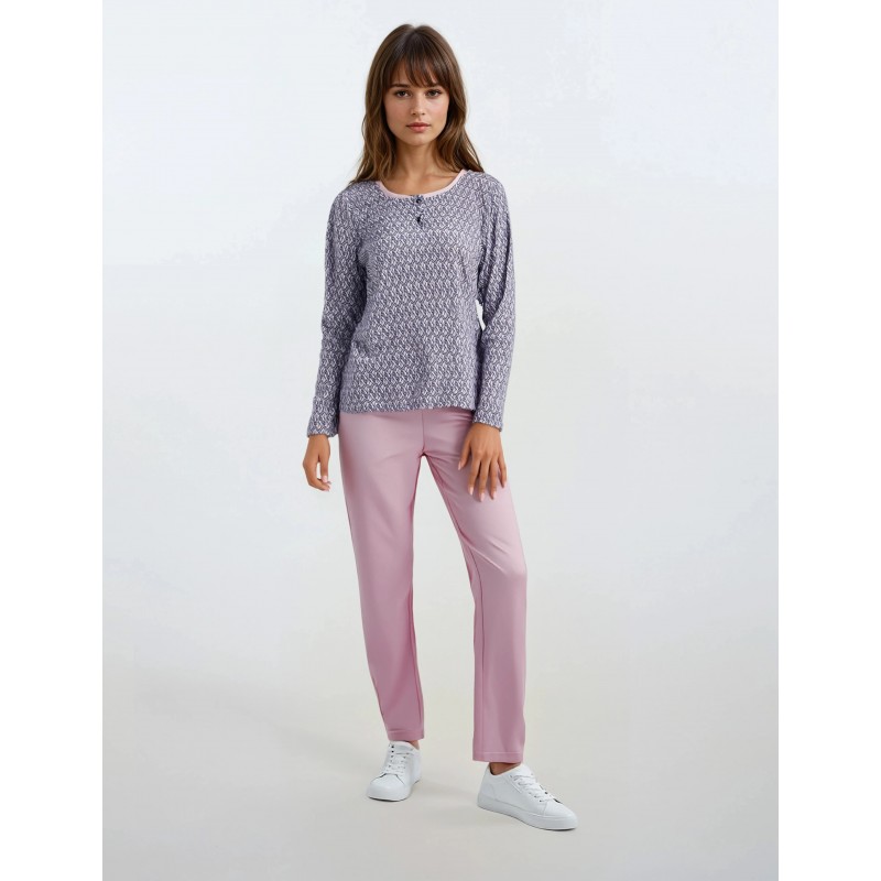 W601 - Type - PYJAMA PINK FLOWERS- (W601) W601 - Type - PYJAMA PINK FLOWERS- (W601)
