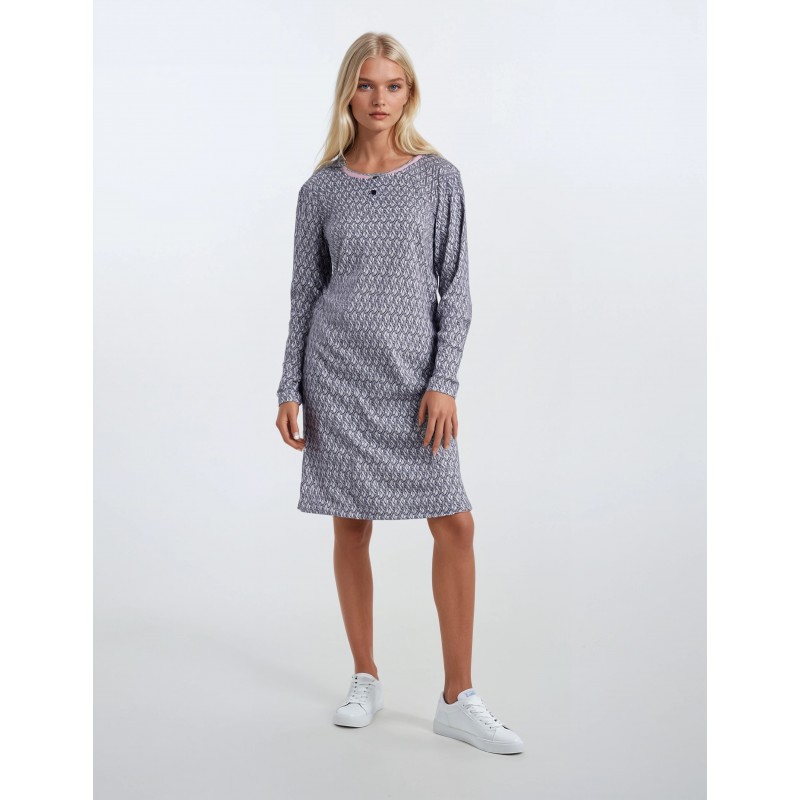 W602 - Type - NIGHTGOWN PINK FLOWERS- (W602) W602 - Type - NIGHTGOWN PINK FLOWERS- (W602)