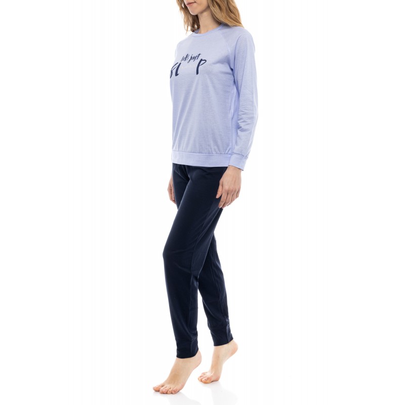 W606 - Light Blue - PIJAMA BLUE DOT- (W606) W606 - Light Blue - PIJAMA BLUE DOT- (W606)