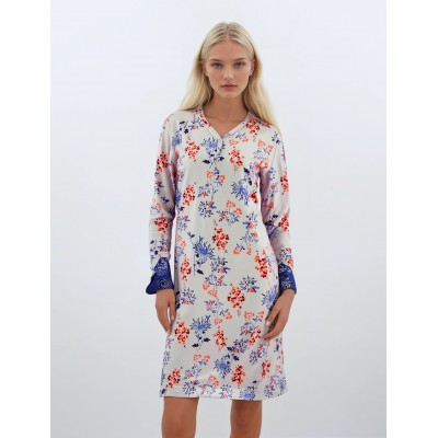 W617 - Type - NIGHTGOWN BLUE FLOWERS- (W617) W617 - Type - NIGHTGOWN BLUE FLOWERS- (W617)