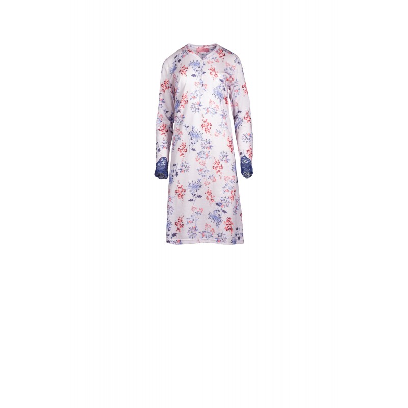 W617 - Type - NIGHTGOWN BLUE FLOWERS- (W617) W617 - Type - NIGHTGOWN BLUE FLOWERS- (W617)