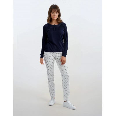 W631 - Type - PYJAMA WHITE FLOWER- (W631) W631 - Type - PYJAMA WHITE FLOWER- (W631)