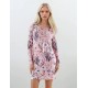 W650 - Type - NIGHTGOWN PINK/GREY FLOWER- (W650)