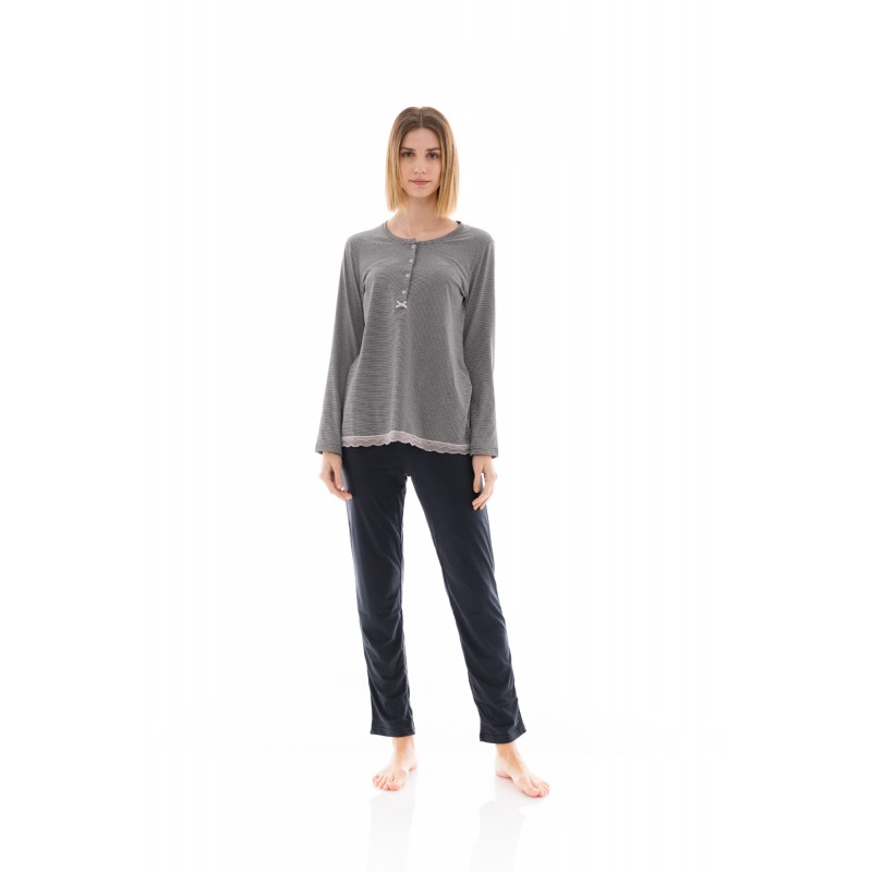 W658 - Type - PIJAMA GREY STRIPE- (W658) W658 - Type - PIJAMA GREY STRIPE- (W658)