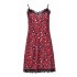 W729 - Type - NIGHTGOWN 2PCS  RED LEOPARD- (W729)