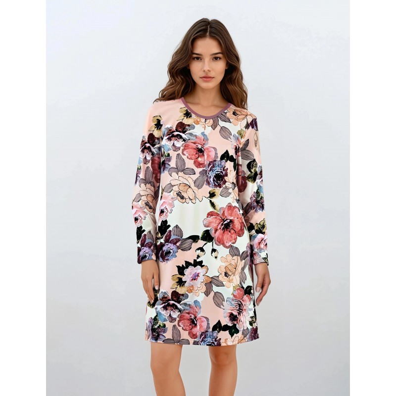 W767 - Type - NIGHTGOWN ROMATIC FLOWER- (W767) W767 - Type - NIGHTGOWN ROMATIC FLOWER- (W767)