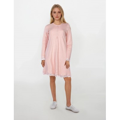 W825_N - Type - NIGHTGOWN PINK SOLID- (W825_N) W825_N - Type - NIGHTGOWN PINK SOLID- (W825_N)
