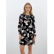 W904 - Type - NIGHTGOWN BLACK FLOWERS- (W904) W904 - Type - NIGHTGOWN BLACK FLOWERS- (W904)