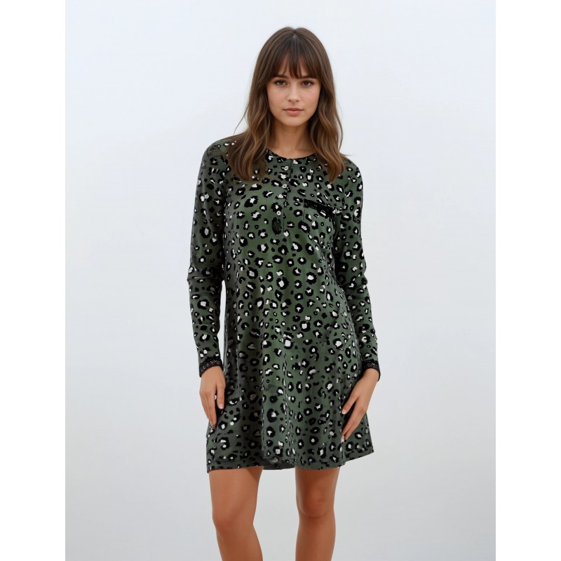 W914 - Type - NIGHTGOWN GREEN LEO - (W914) W914 - Type - NIGHTGOWN GREEN LEO - (W914)