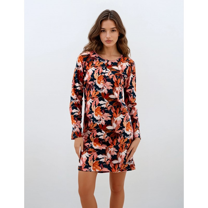 W930 - Type - NIGHTGOWN AUTUMN LEAVES- (W930) W930 - Type - NIGHTGOWN AUTUMN LEAVES- (W930)