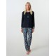W945 - Type - PYJAMA MIDNIGHT FLOWERS- (W945) W945 - Type - PYJAMA MIDNIGHT FLOWERS- (W945)