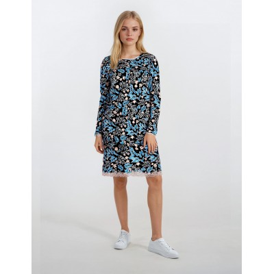 W948 - Type - NIGHTGOWN MIDNIGHT FLOWERS- (W948) W948 - Type - NIGHTGOWN MIDNIGHT FLOWERS- (W948)