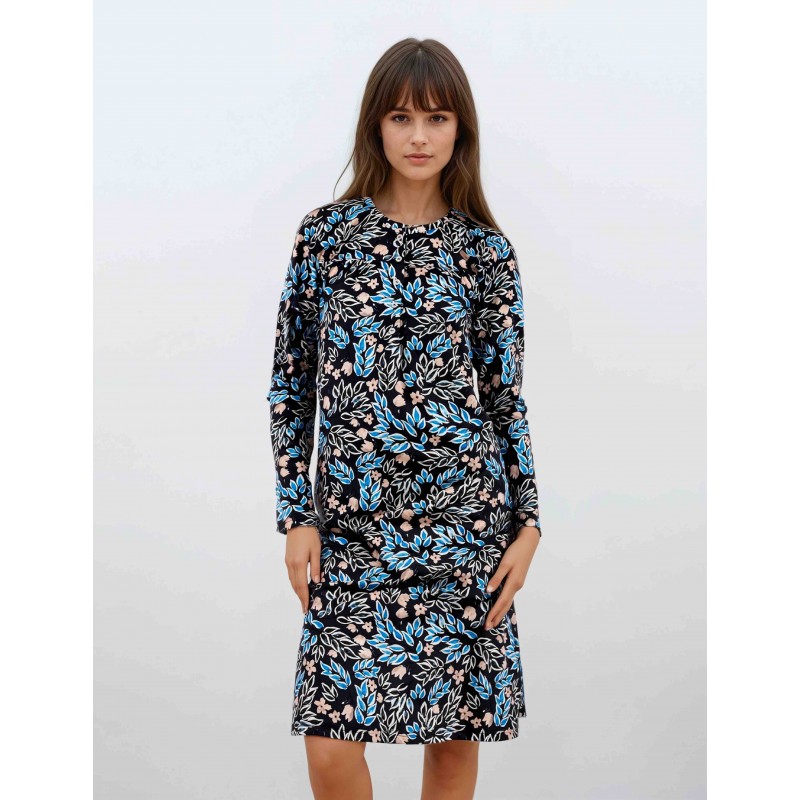 W951 - Type - NIGHTGOWN MIDNIGHT FLOWERS- (W951)