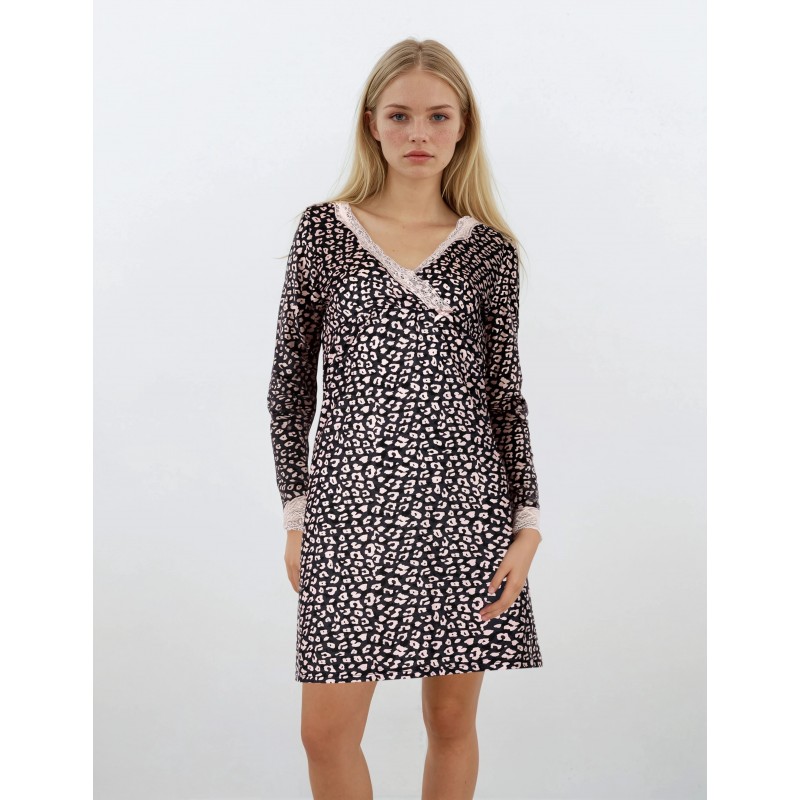W958 - Type - NIGHTGOWN BLUE LEO- (W958)