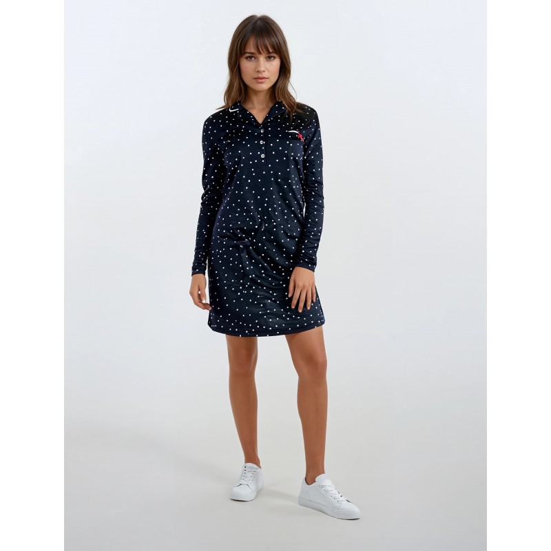 W967 - Type - NIGHTGOWN BLUE DOT - (W967) W967 - Type - NIGHTGOWN BLUE DOT - (W967)