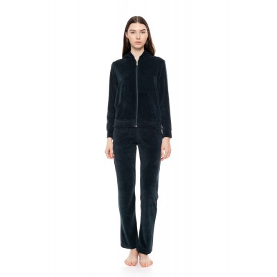 WN-1000 - Dark Green - TRACKSUIT VELVET NOS HOOD- (WN-1000)