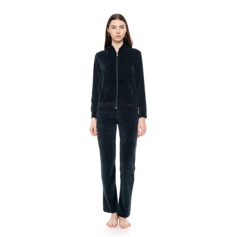 WN-1000 - Black - TRACKSUIT VELVET NOS HOOD- (WN-1000) WN-1000 - Black - TRACKSUIT VELVET NOS HOOD- (WN-1000)