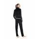 WN-1006 - Black - Trucksuit High Neck Velvet Knit Gold- (WN-1006) WN-1006 - Black - Trucksuit High Neck Velvet Knit Gold- (WN-1006)