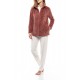 WN-1055 - Pink Glow - ROBE ZIPPER FLEECE WAFFLE- (WN-1055)