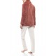 WN-1055 - Pink Glow - ROBE ZIPPER FLEECE WAFFLE- (WN-1055)
