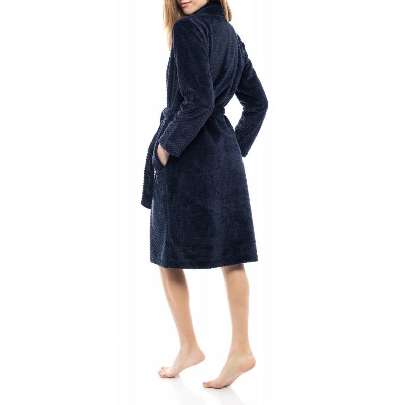 WN-1056_1 - Grey - ROBE LONG FLEECE WAFFLE- (WN-1056_1) WN-1056_1 - Grey - ROBE LONG FLEECE WAFFLE- (WN-1056_1)