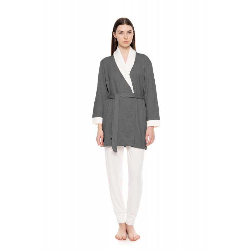 WN-1215 - Grey - ROBE SOFT NATURAL- (WN-1215)