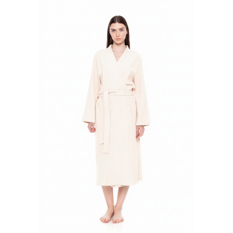 WN-1240 - Champagne - ROBE LONG WAFFLE NOS- (WN-1240) WN-1240 - Champagne - ROBE LONG WAFFLE NOS- (WN-1240)