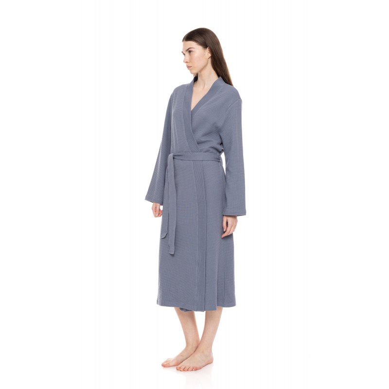 WN-1240 - Champagne - ROBE LONG WAFFLE NOS- (WN-1240)