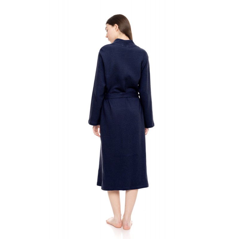 WN-1240 - Yacht Blue - ROBE LONG WAFFLE NOS- (WN-1240) WN-1240 - Yacht Blue - ROBE LONG WAFFLE NOS- (WN-1240)