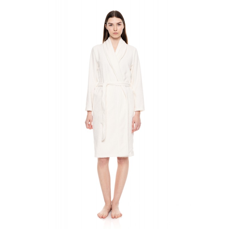 WN-1452 - White - ROBE LONG BAMBOO NOS- (WN-1452) WN-1452 - White - ROBE LONG BAMBOO NOS- (WN-1452)