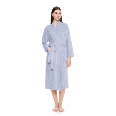 WN-1454 - Blue Cloud - ROBE LONG BAMBOO SPA NOS- (WN-1454)