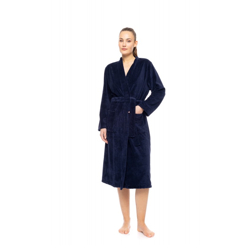 WN-1454 - Elephant Grey - ROBE LONG BAMBOO SPA NOS- (WN-1454) WN-1454 - Elephant Grey - ROBE LONG BAMBOO SPA NOS- (WN-1454)