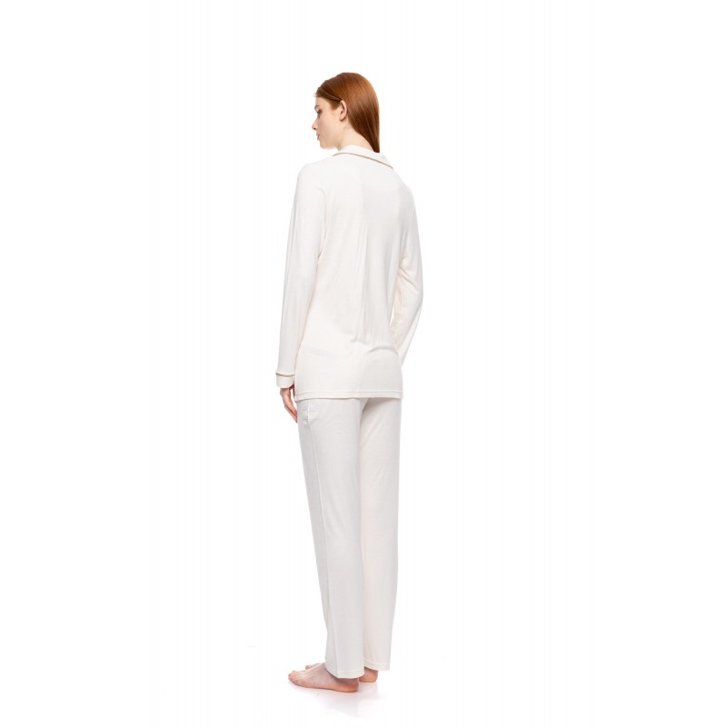 WN-1500 - Champagne - PYJAMA BUTTONED BAMBOO SOLID- (WN-1500) WN-1500 - Champagne - PYJAMA BUTTONED BAMBOO SOLID- (WN-1500)