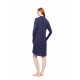 WN-1501 - Yacht Blue - NIGHTGOWN BUTTONED BAMBOO SOLID- (WN-1501) WN-1501 - Yacht Blue - NIGHTGOWN BUTTONED BAMBOO SOLID- (WN-1501)