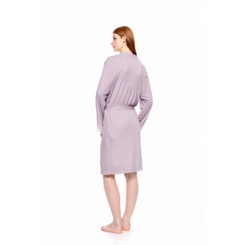 WN-1502 - Dusty Pink - NIGHTGOWN 2PCS SET BAMBOO SOLID- (WN-1502) WN-1502 - Dusty Pink - NIGHTGOWN 2PCS SET BAMBOO SOLID- (WN-1502)
