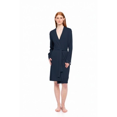 WN-1502 - Yacht Blue - NIGHTGOWN 2PCS SET BAMBOO SOLID- (WN-1502) WN-1502 - Yacht Blue - NIGHTGOWN 2PCS SET BAMBOO SOLID- (WN-1502)