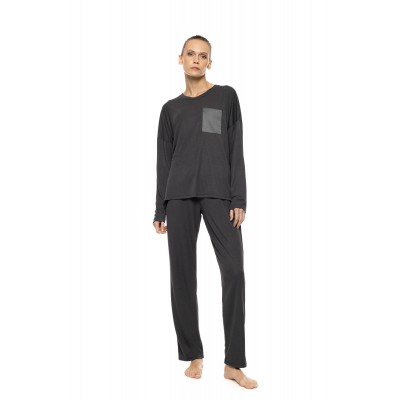 WN-1503 - Grey Charcoal - PYJAMA BAMBOO SOLID- (WN-1503)