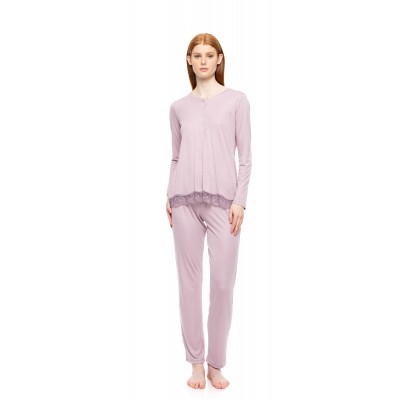 WN-1504 - Dusty Pink - PYJAMA BAMBOO SOLID- (WN-1504) WN-1504 - Dusty Pink - PYJAMA BAMBOO SOLID- (WN-1504)