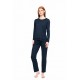 WN-1504 - Yacht Blue - PYJAMA BAMBOO SOLID- (WN-1504) WN-1504 - Yacht Blue - PYJAMA BAMBOO SOLID- (WN-1504)