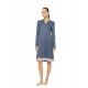 WN-1507 - Stone Blue - NIGHTGOWN BAMBOO SOLID- (WN-1507)