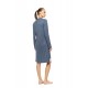 WN-1507 - Stone Blue - NIGHTGOWN BAMBOO SOLID- (WN-1507)