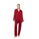 WN-1816 - Yacht Blue - Pyjama Buttoned Pure Satin Chic- (WN-1816)