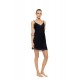 WN-1817 - Black - Nightgown Pure Satin Chic Lace- (WN-1817) WN-1817 - Black - Nightgown Pure Satin Chic Lace- (WN-1817)