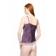 WN-1819 - Violete - Camisole Top Pure Satin Chic Lace- (WN-1819)