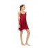 WN-1821 - Bordo - Nightgown Pure Satin Chic- (WN-1821)